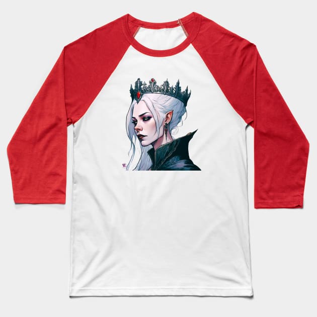 The Elf Queen Baseball T-Shirt by Viper Unconvetional Concept